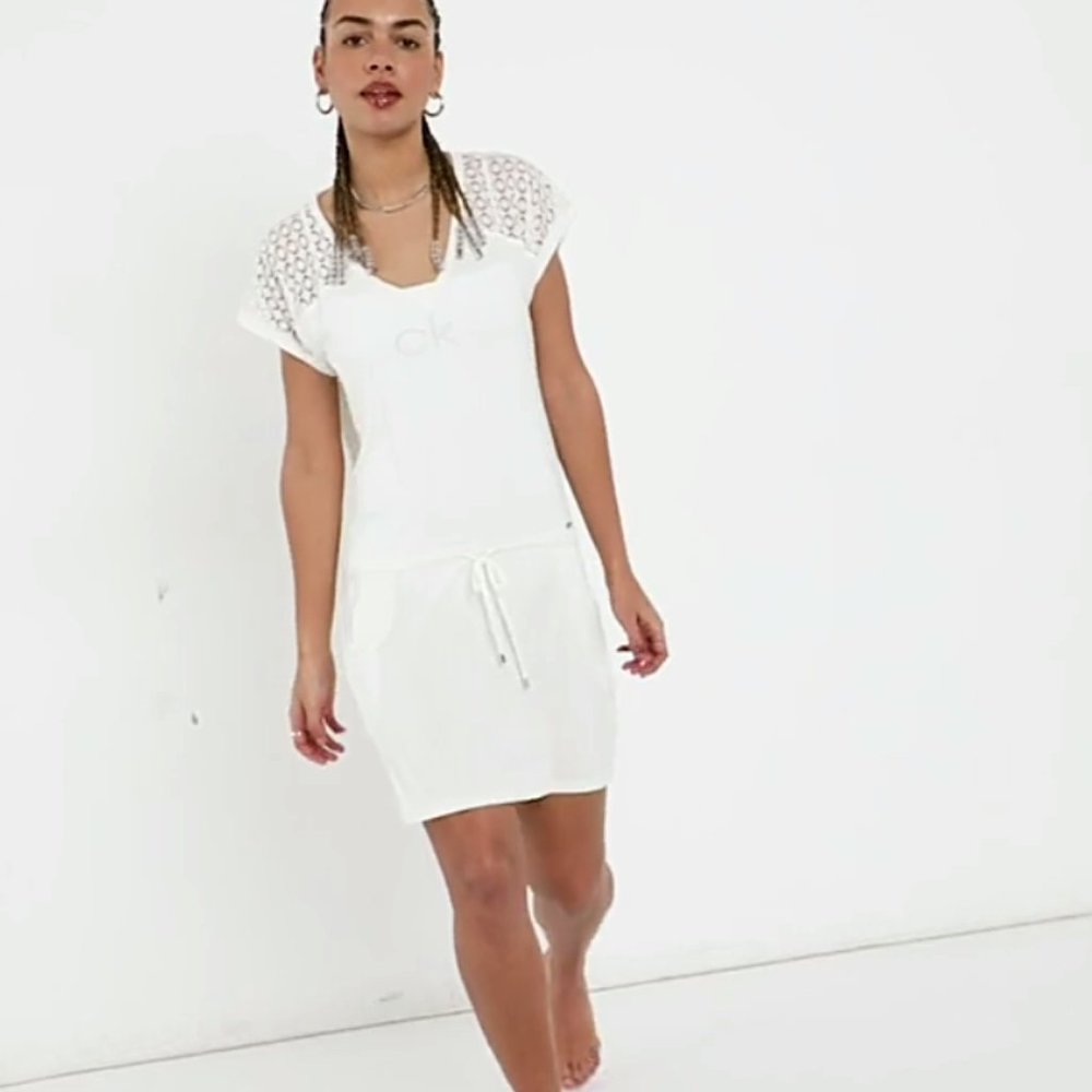 New Calvin Klein RAYON beach tunic coverup dress  *a272 266 - Picture 4 of 4